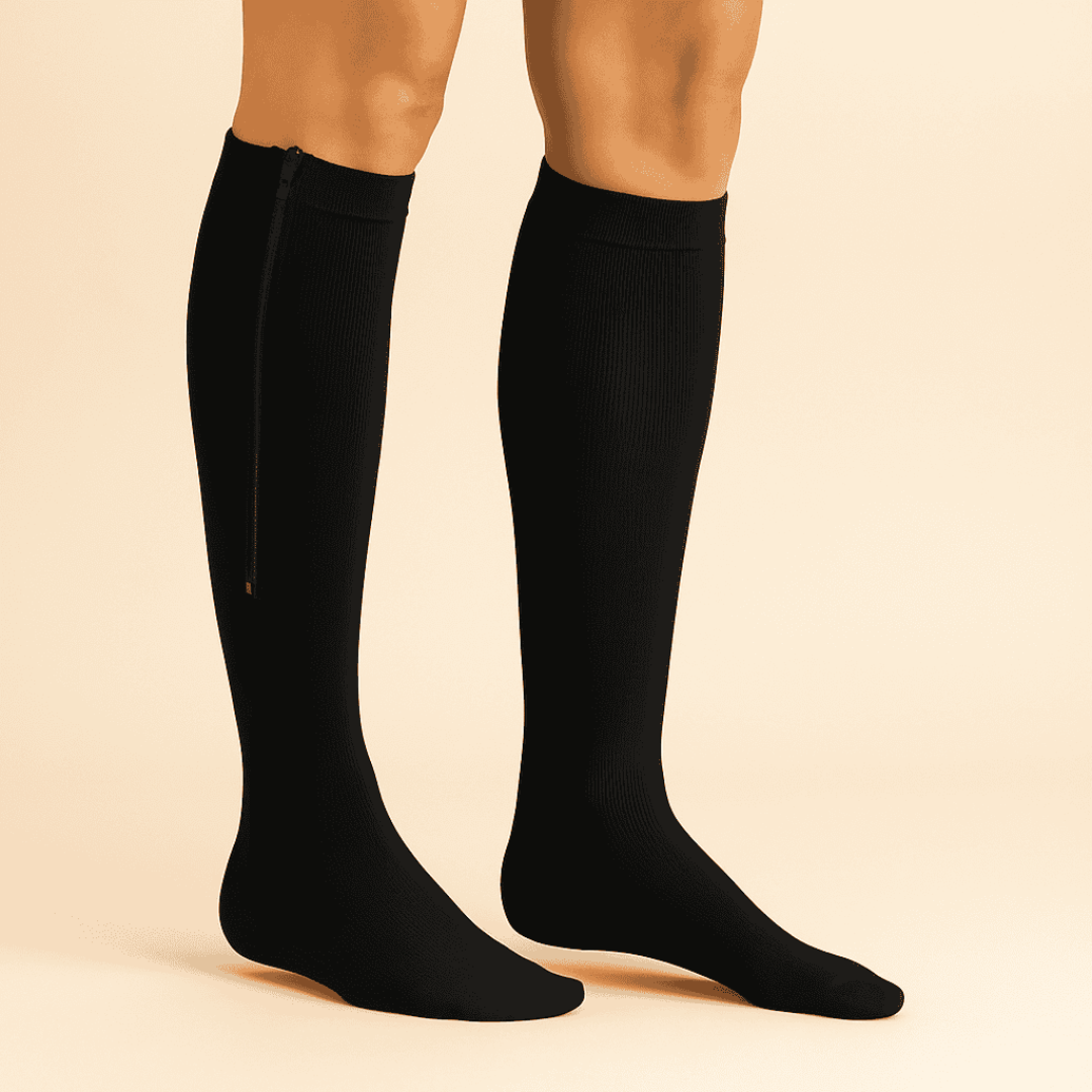 Kompressionsstrümpfe Zip+