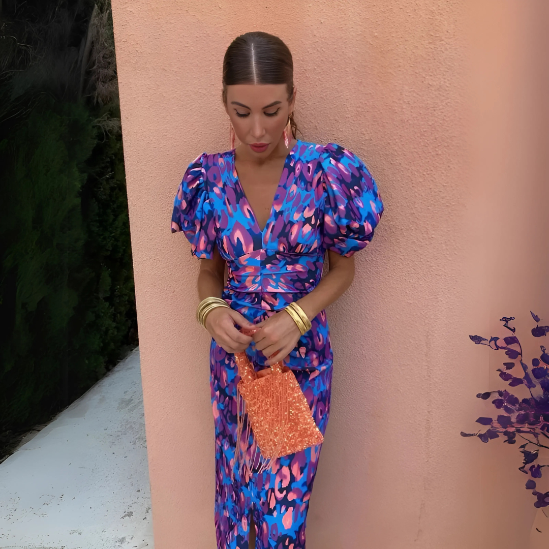 Robe d'été fluide et colorée femme