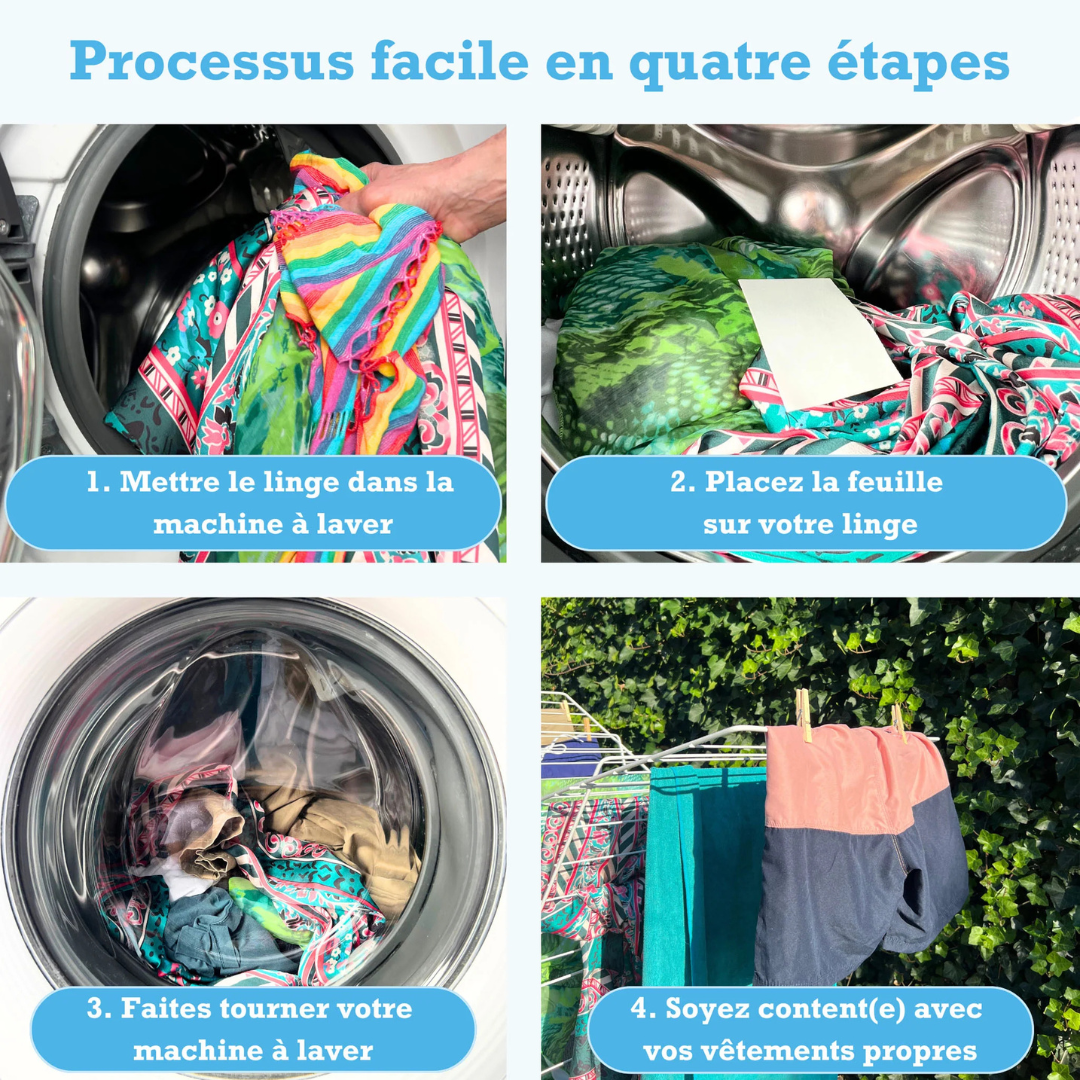 Feuilles de lessive écologiques