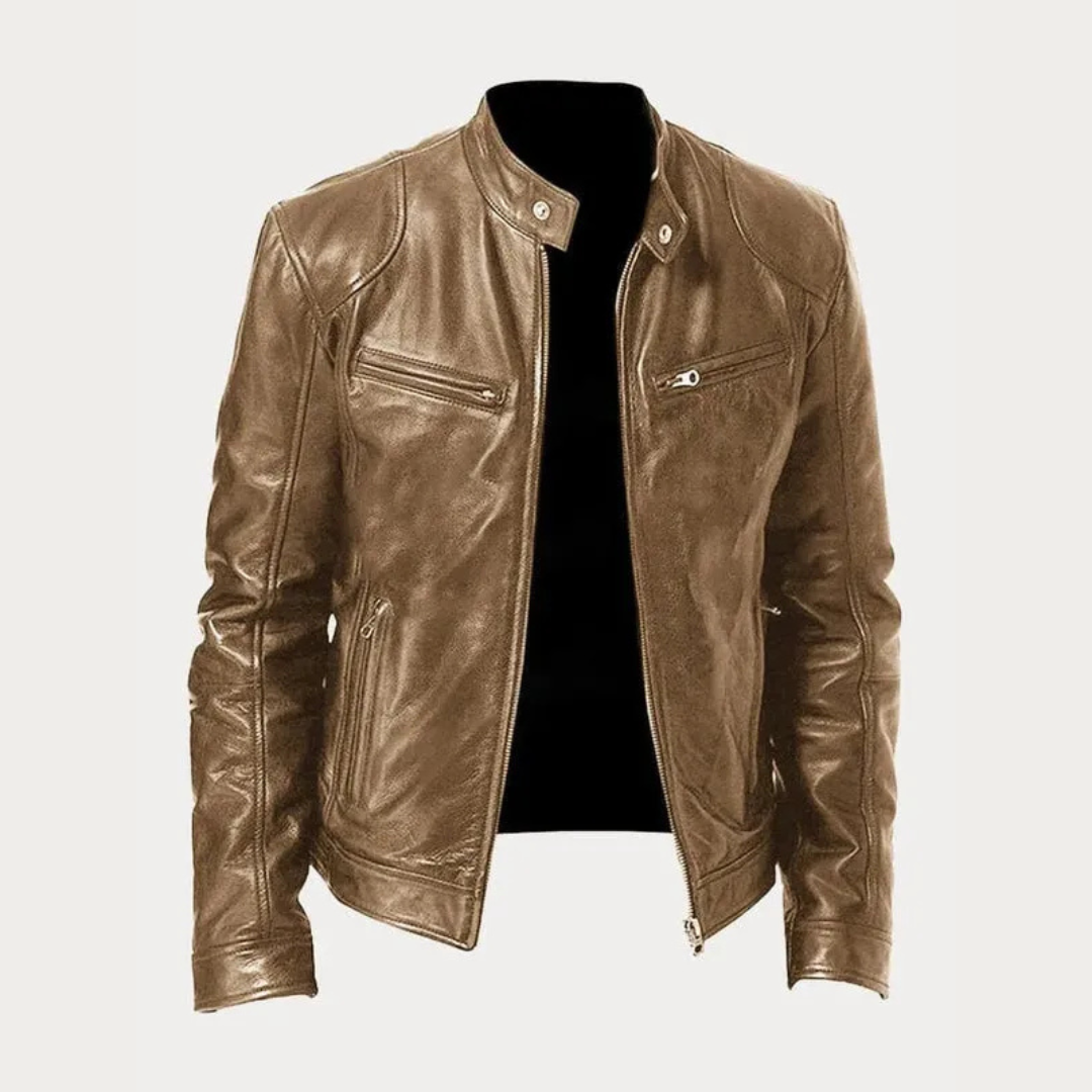 Veste en cuir homme