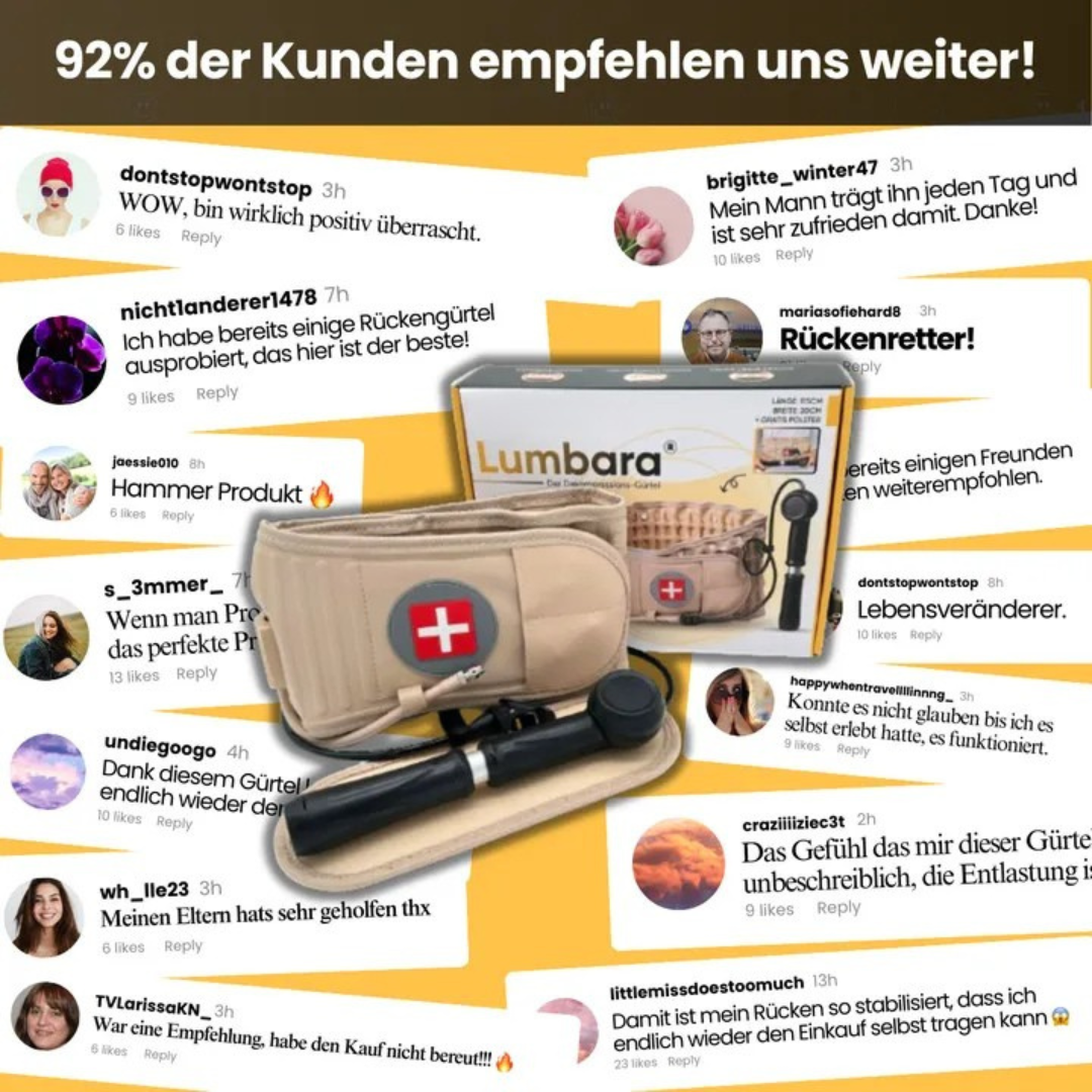 Dekompressions-Gürtel gegen Rückenschmerzen