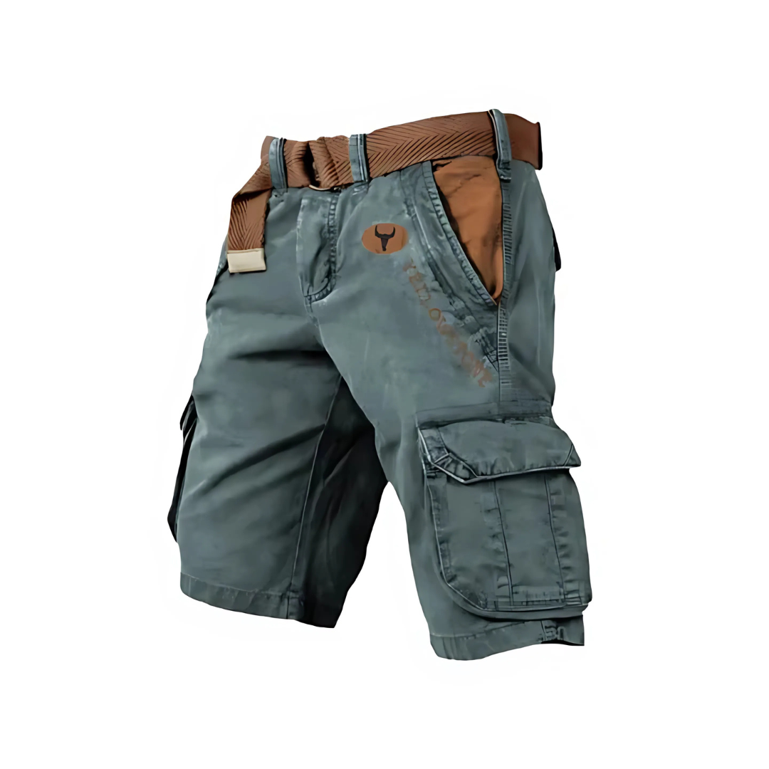 Short cargo homme à 6 poches – Pantalon de loisirs robuste