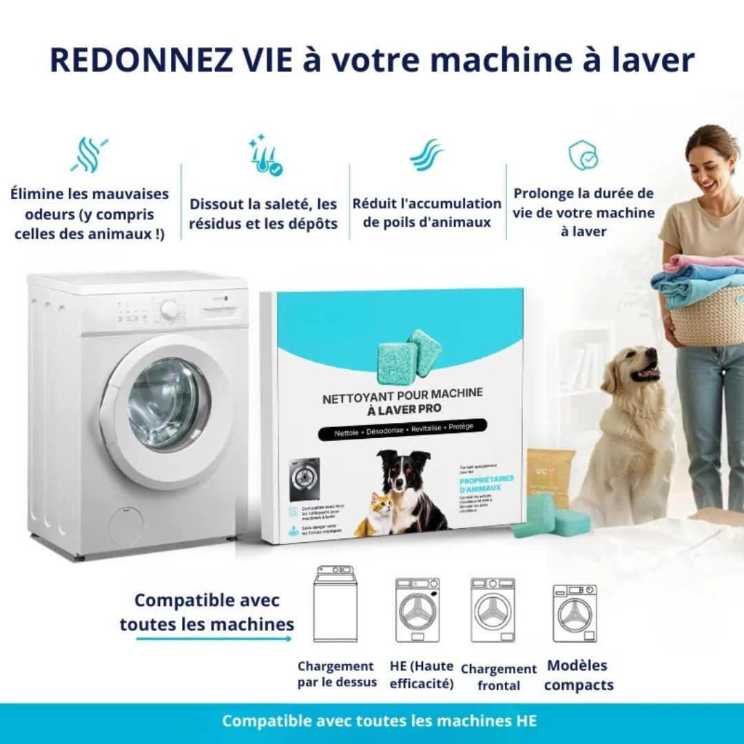 Tablettes Nettoyantes pour Machine à Laver