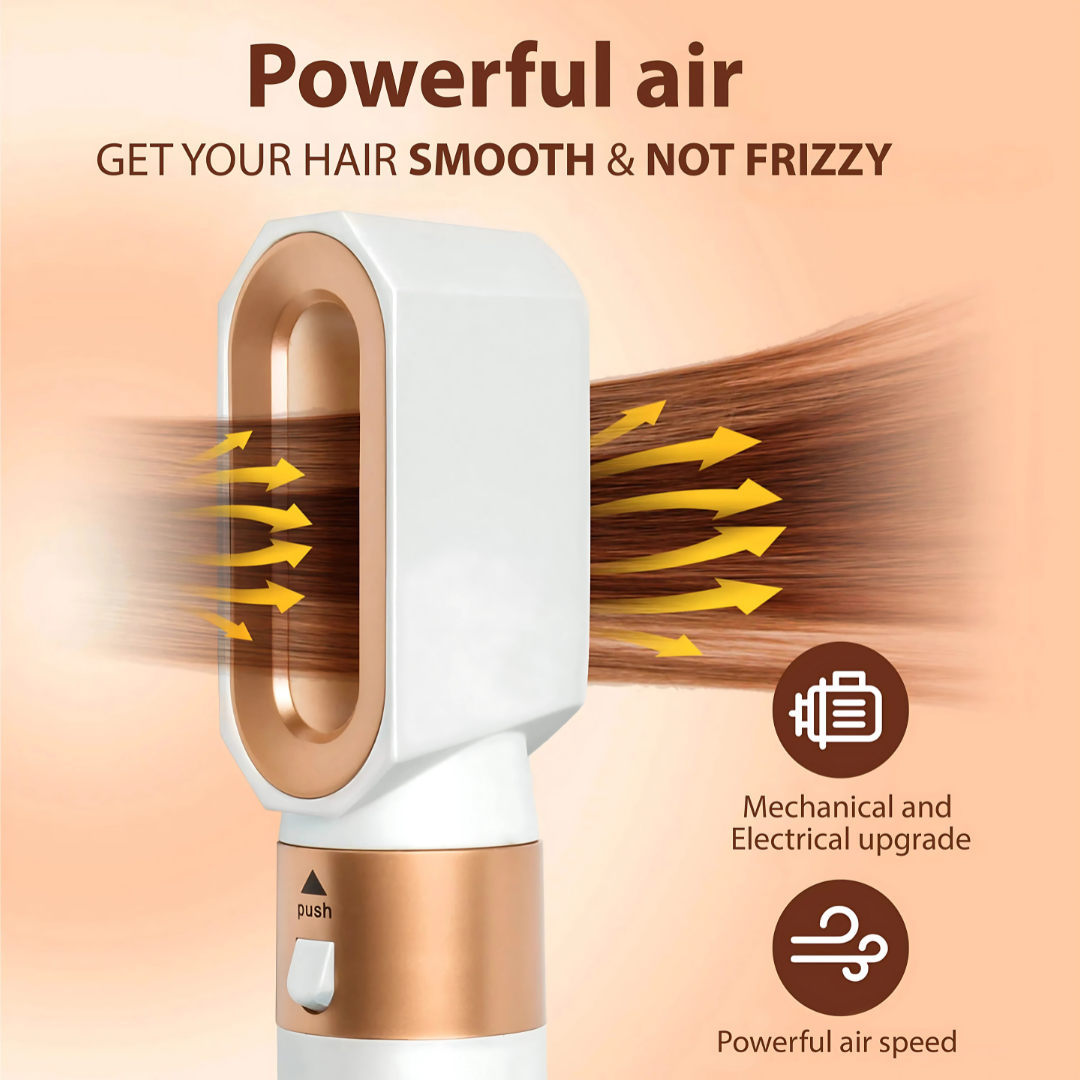 Styler Rotatif Cheveux Multifonction 5-en-1