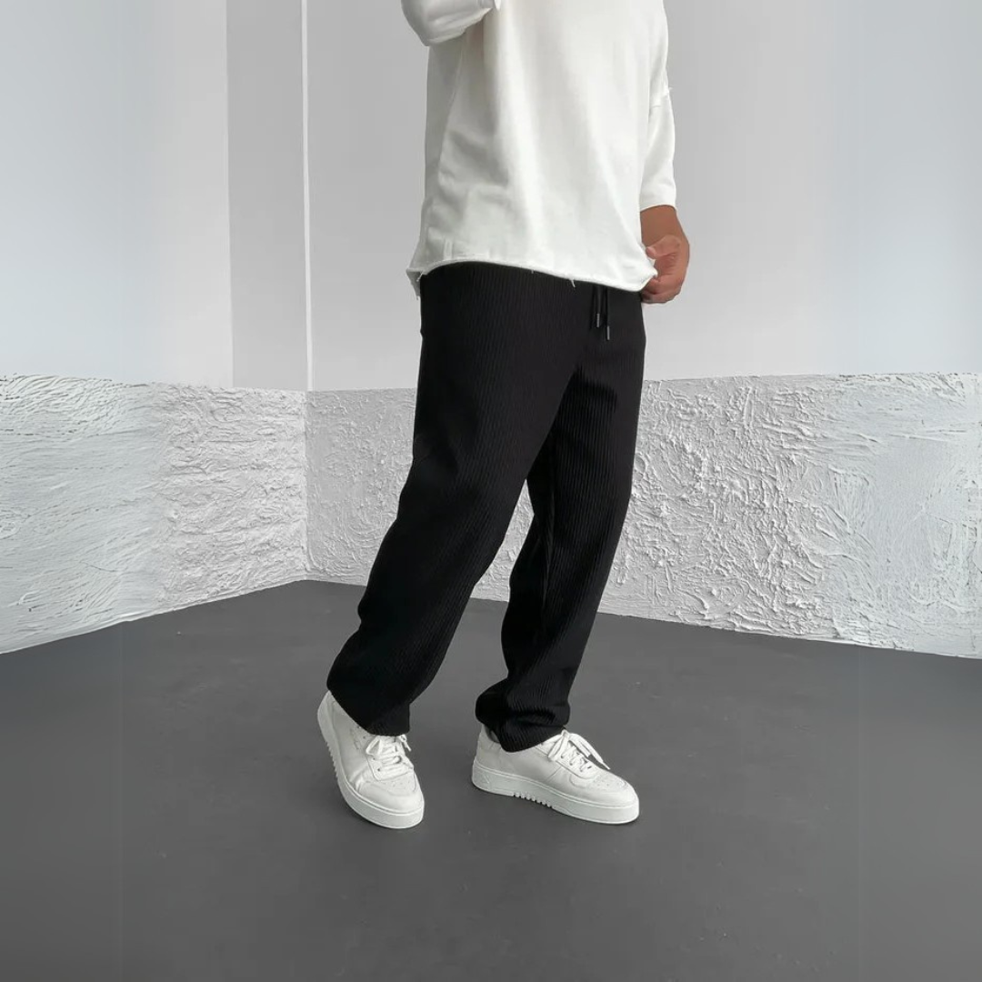 Ripp-Hose mit lockerem Sitz