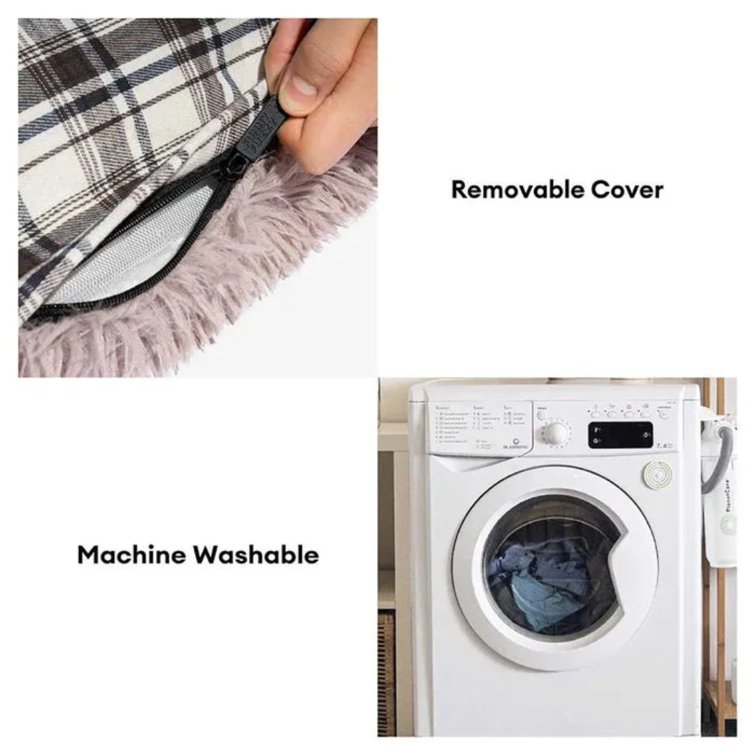 Tapis réversible en peluche pour chien