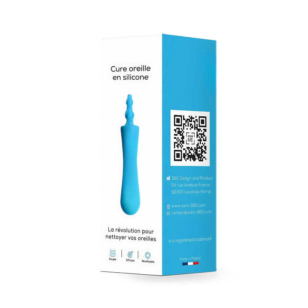 Cure-oreilles réutilisable en silicone – Nettoyage doux et sécurisé