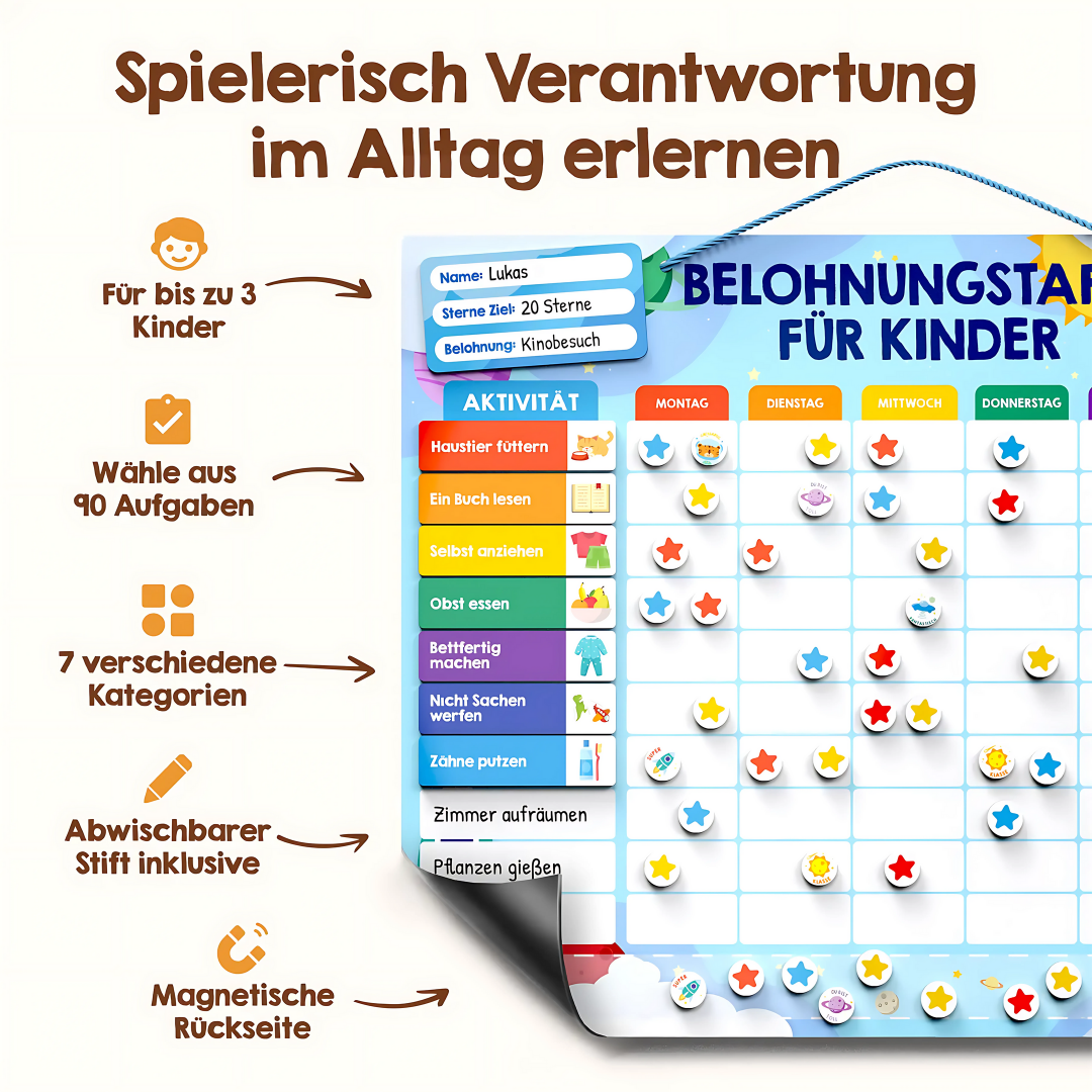 Belohnungstafel Kinder