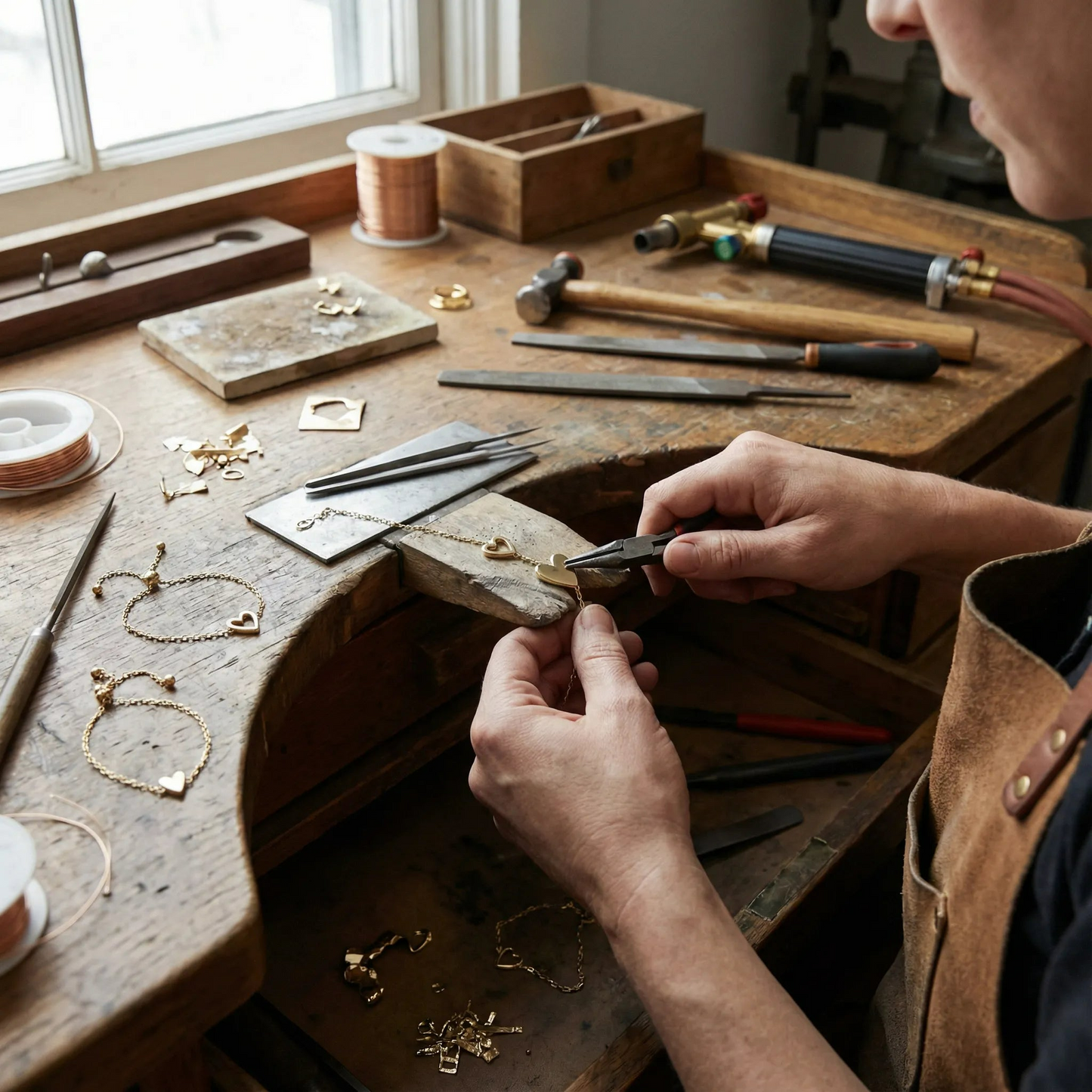 Passende Herzarmbänder für Mutter und Tochter