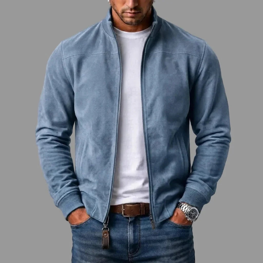 Veste Bomber Homme en Daim
