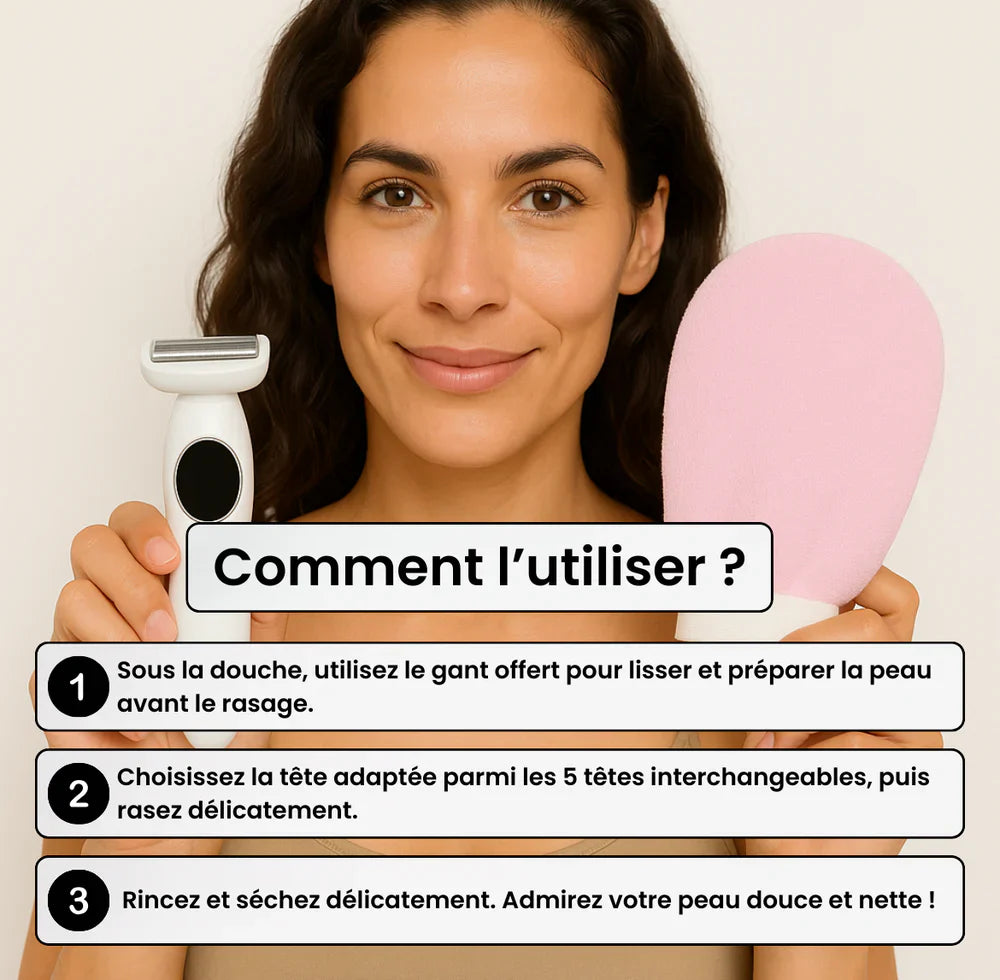 Rasoir électrique femme – Douceur express sans irritation