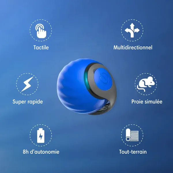 Jouet interactif pour chats - Balle Speedy 2.0