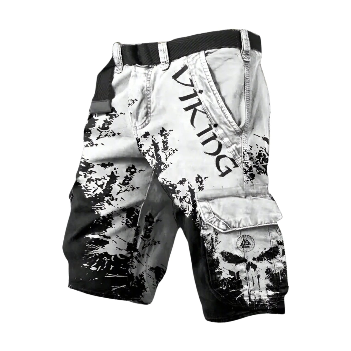 Short cargo imprimé multi-poches confortable homme
