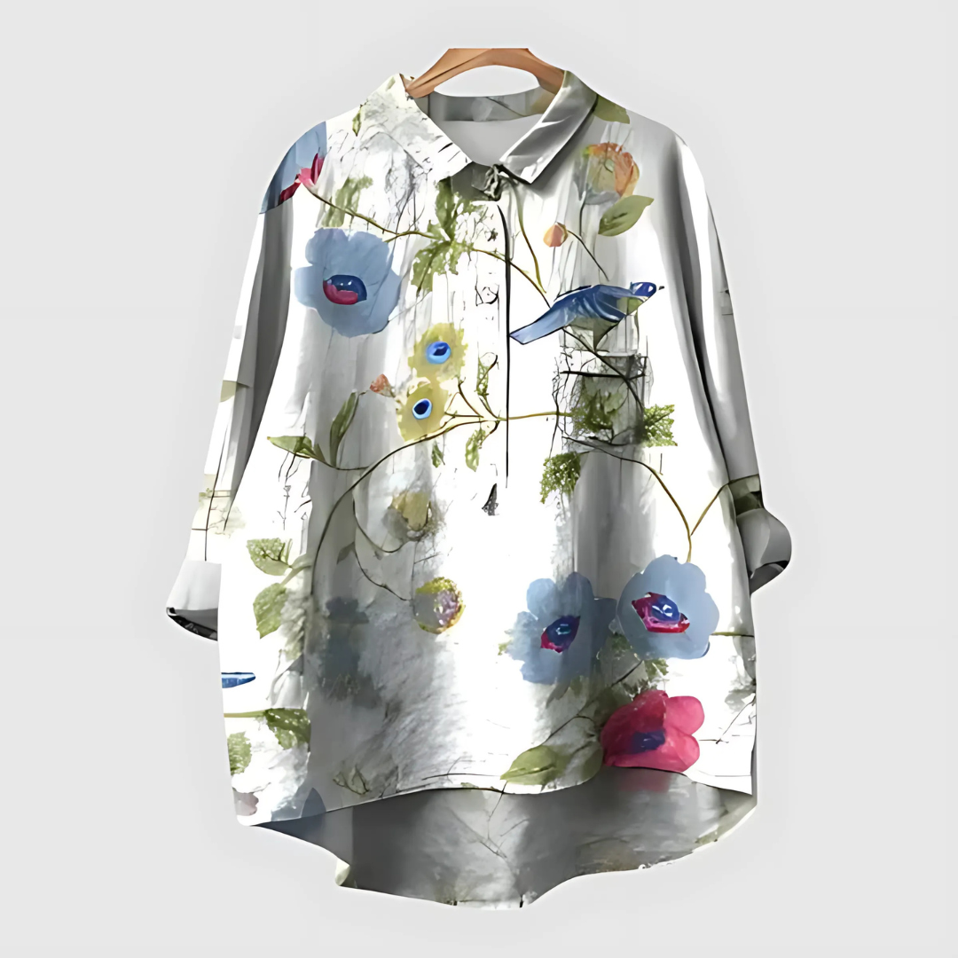 Chemise fluide à motif floral