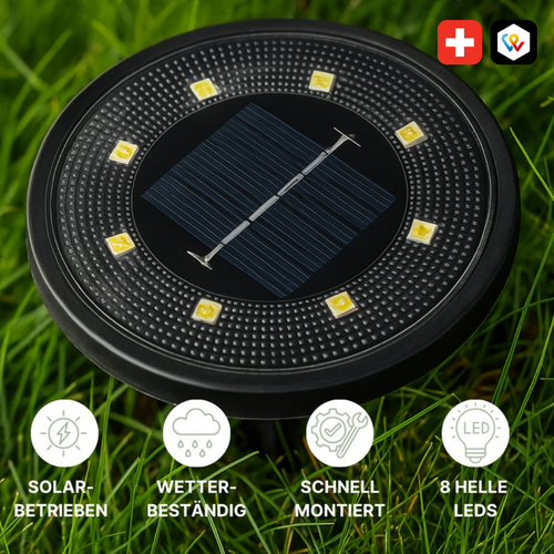 Solar-LED-Gartenleuchte