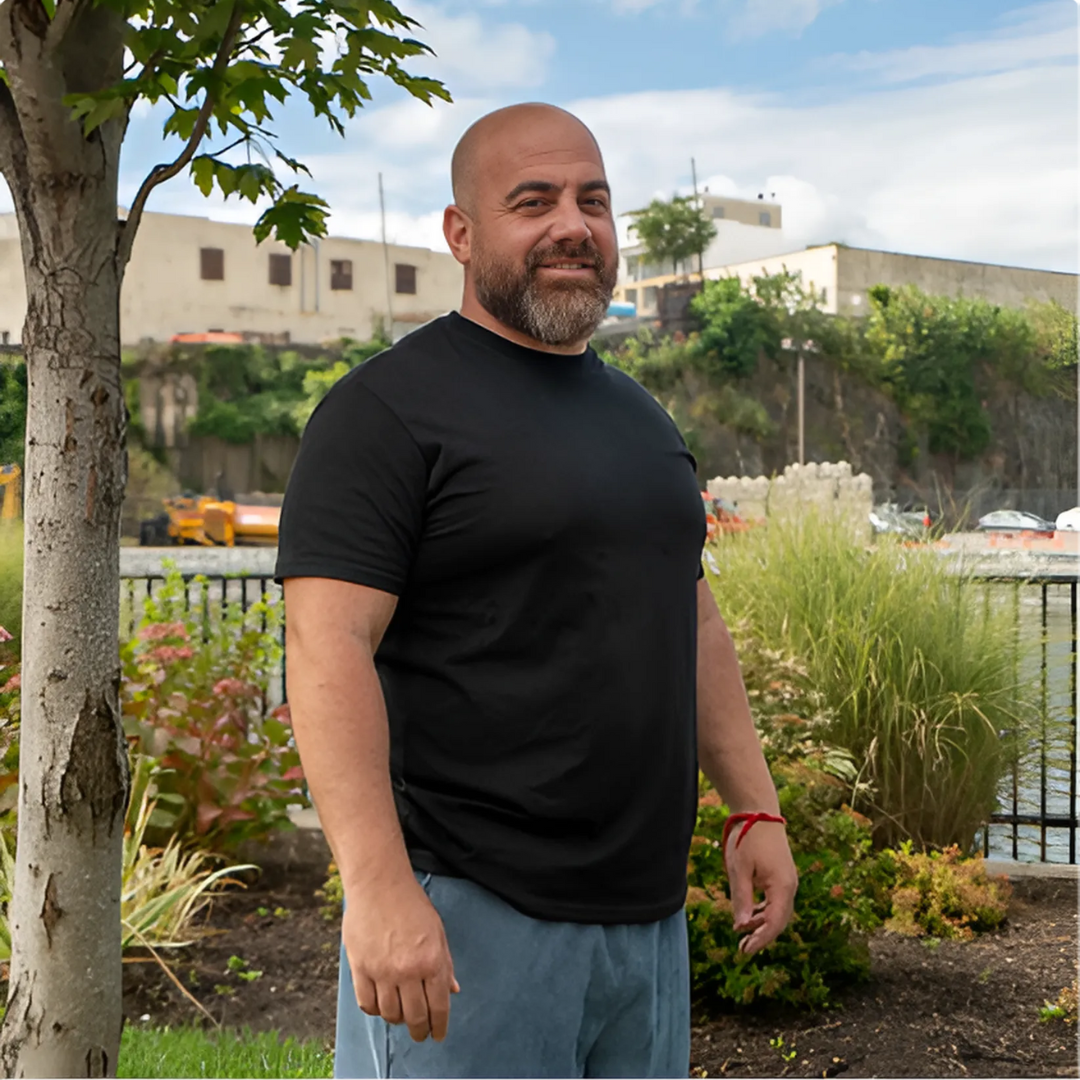 Lot de 3 t-shirts homme – Basique noir à col rond pour tous les jours