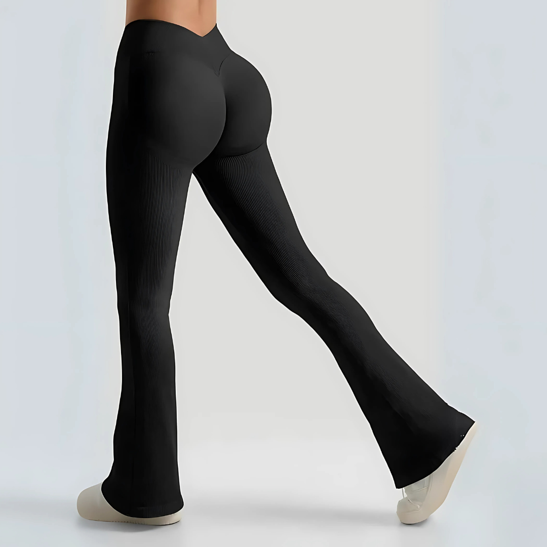 Figurformende Leggings mit Schlag