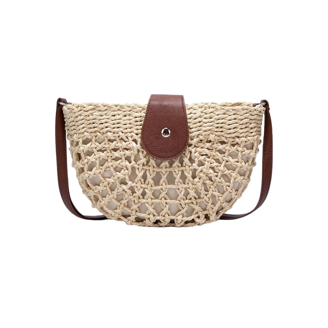 Sac bandoulière en paille