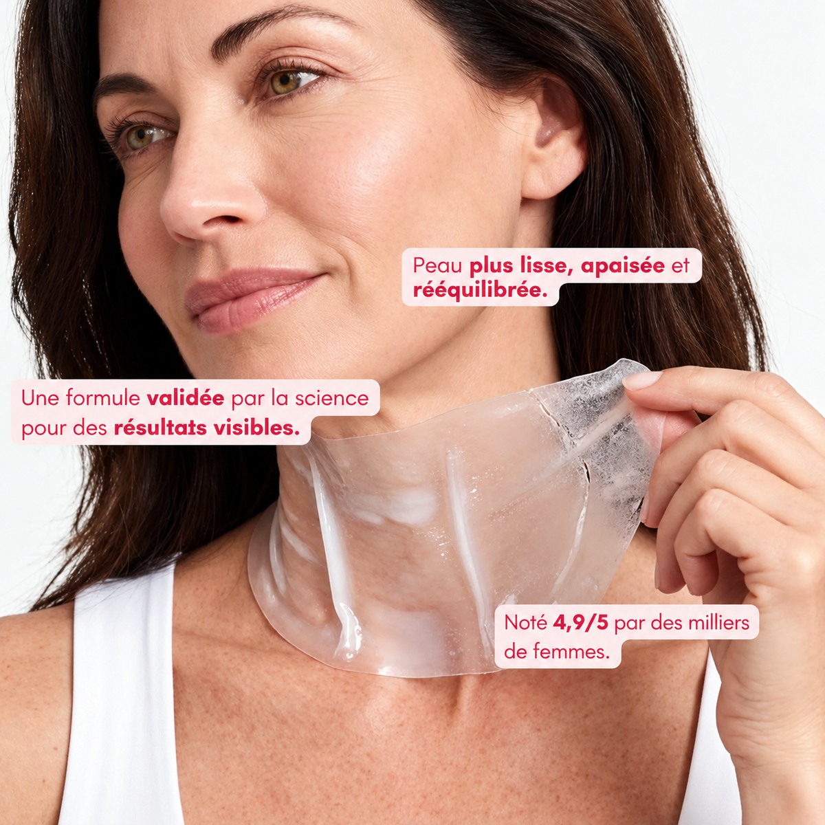 Masque au Collagène pour le Cou