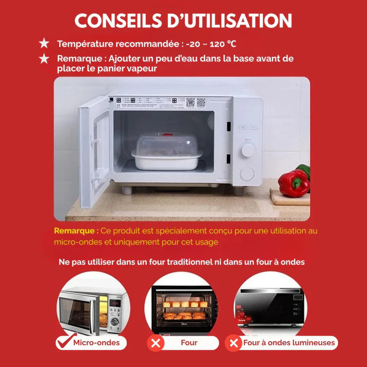 Cuiseur vapeur micro-ondes
