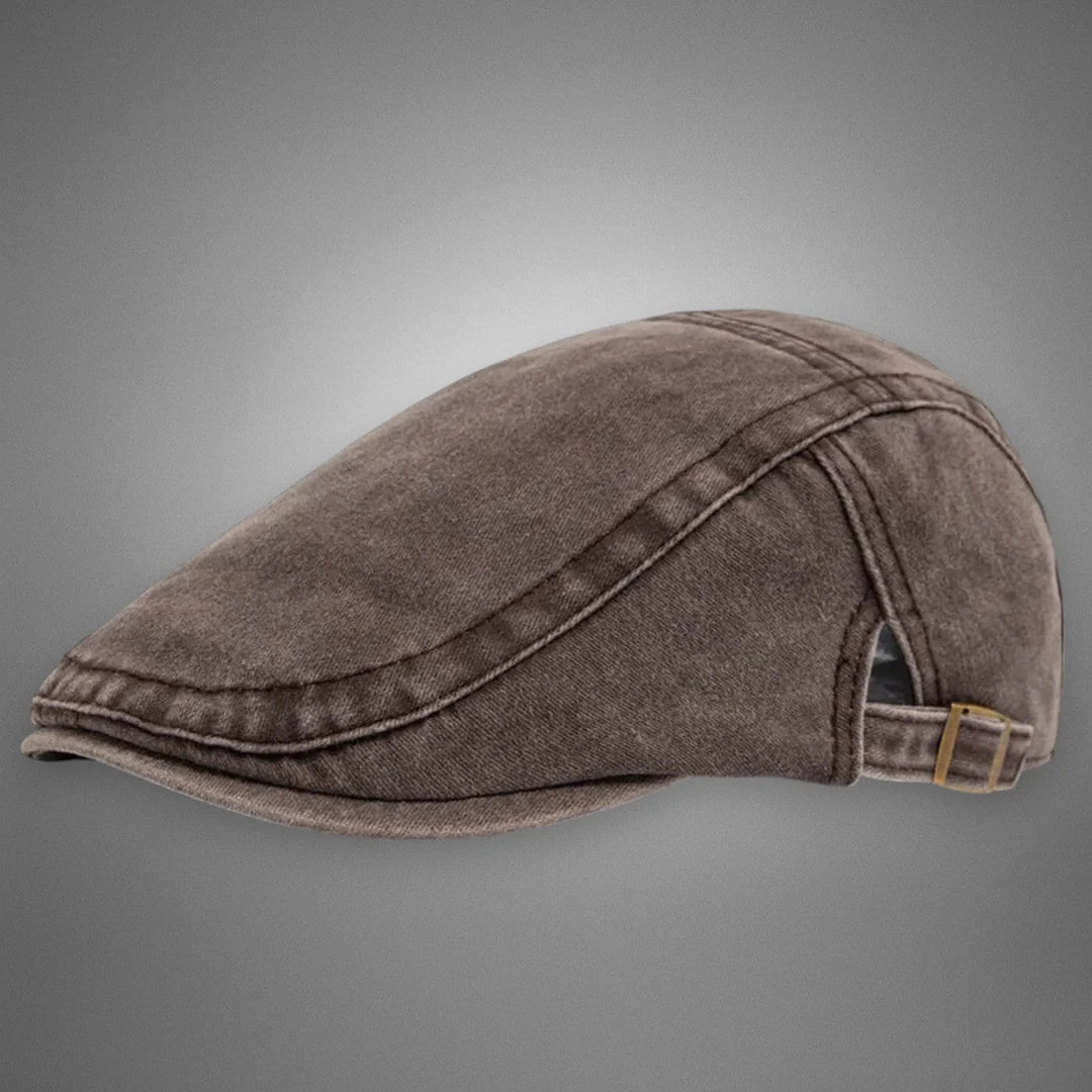 Béret plat vintage pour homme
