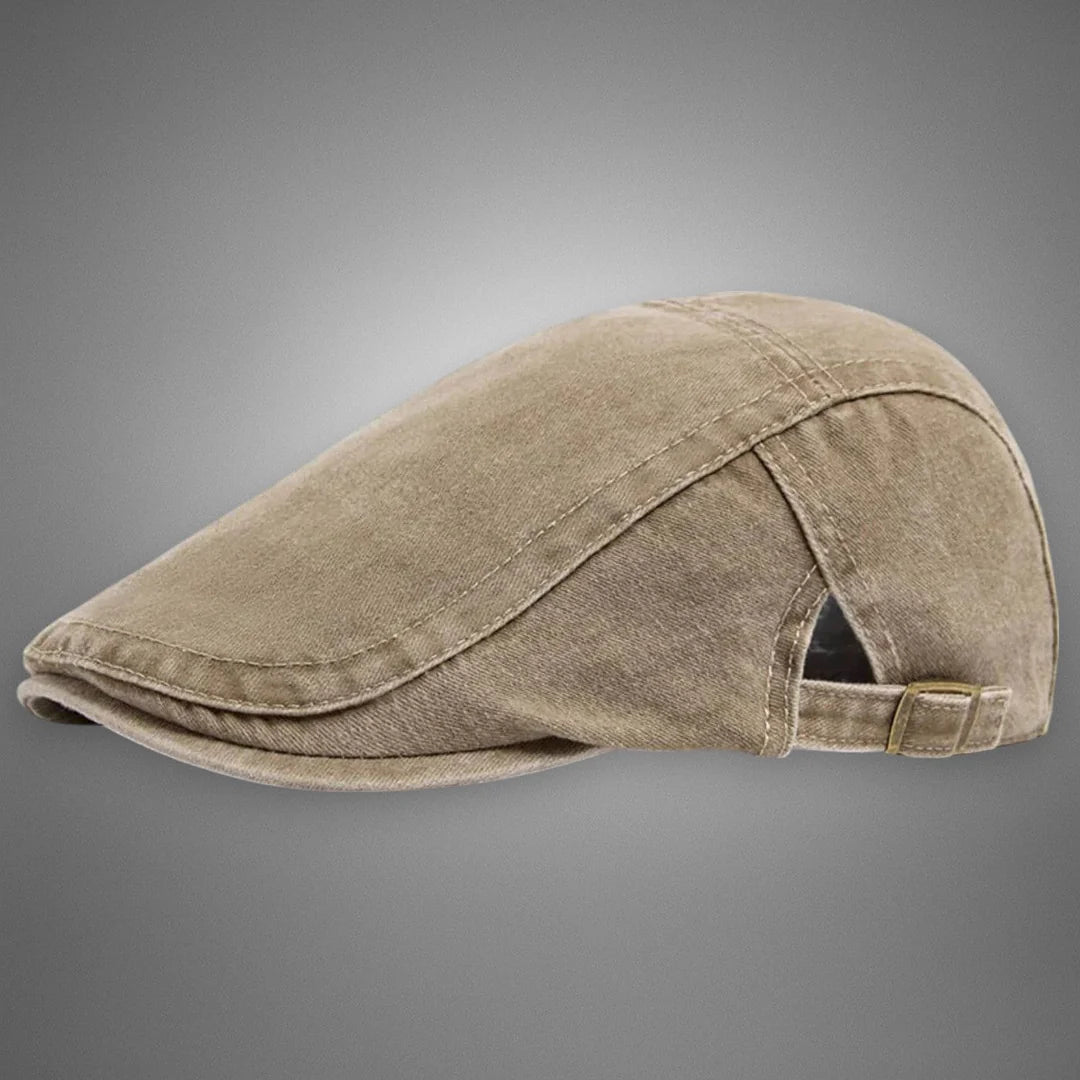 Béret plat vintage pour homme