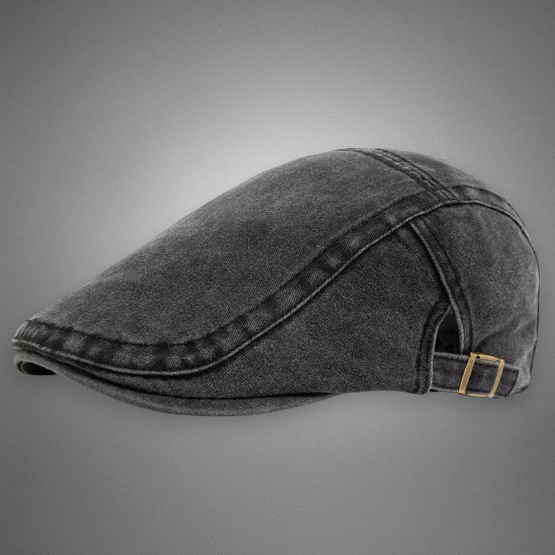 Béret plat vintage pour homme