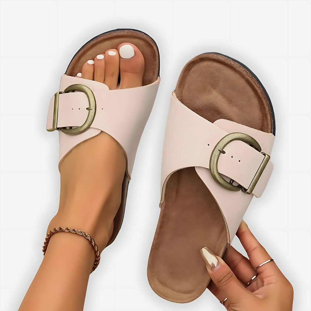 Komfort-Sandalen mit verstellbarer Schnalle