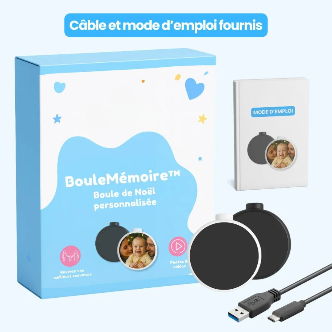 Boule Photo Personnalisée de Noël