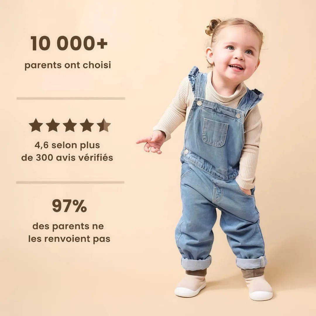 Chaussons bébé en coton épais
