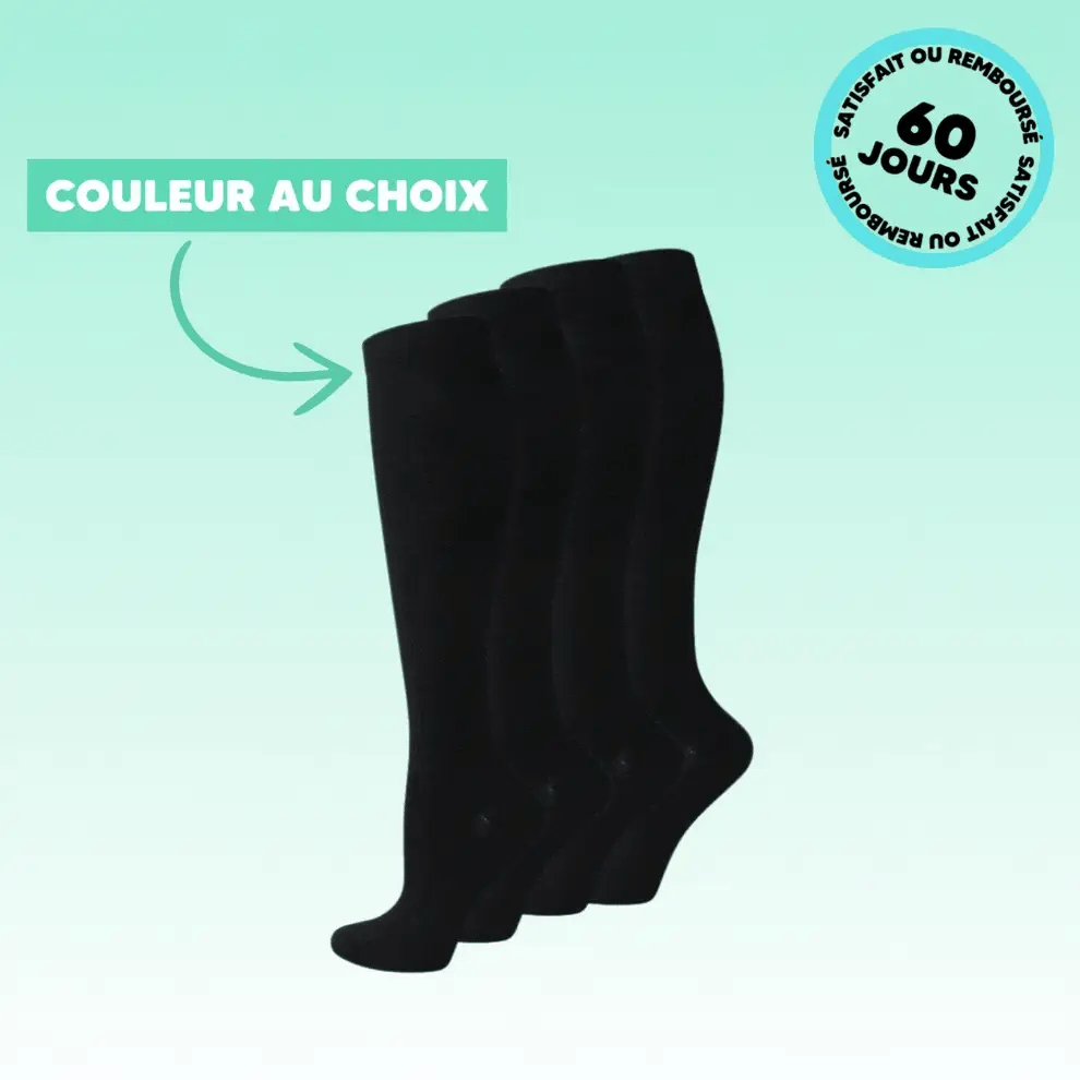 Chaussettes de compression ultra-confort – pour jambes légères et détendues