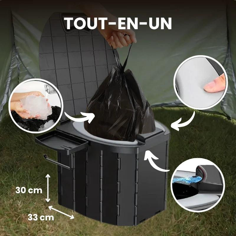 Toilette Portable Pliante Compacte