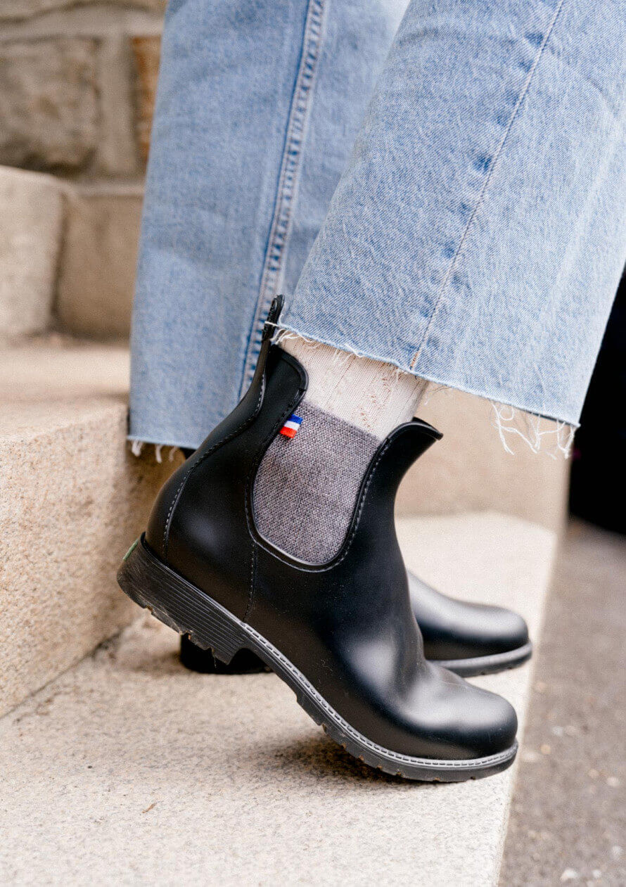 Bottes Chelsea Noires Imperméables
