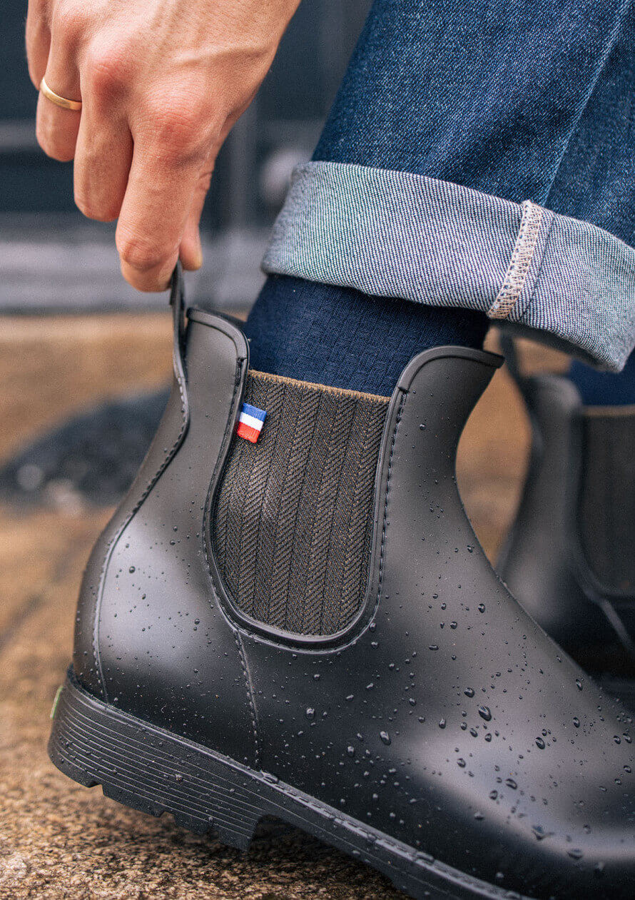 Bottes Chelsea Noires Imperméables