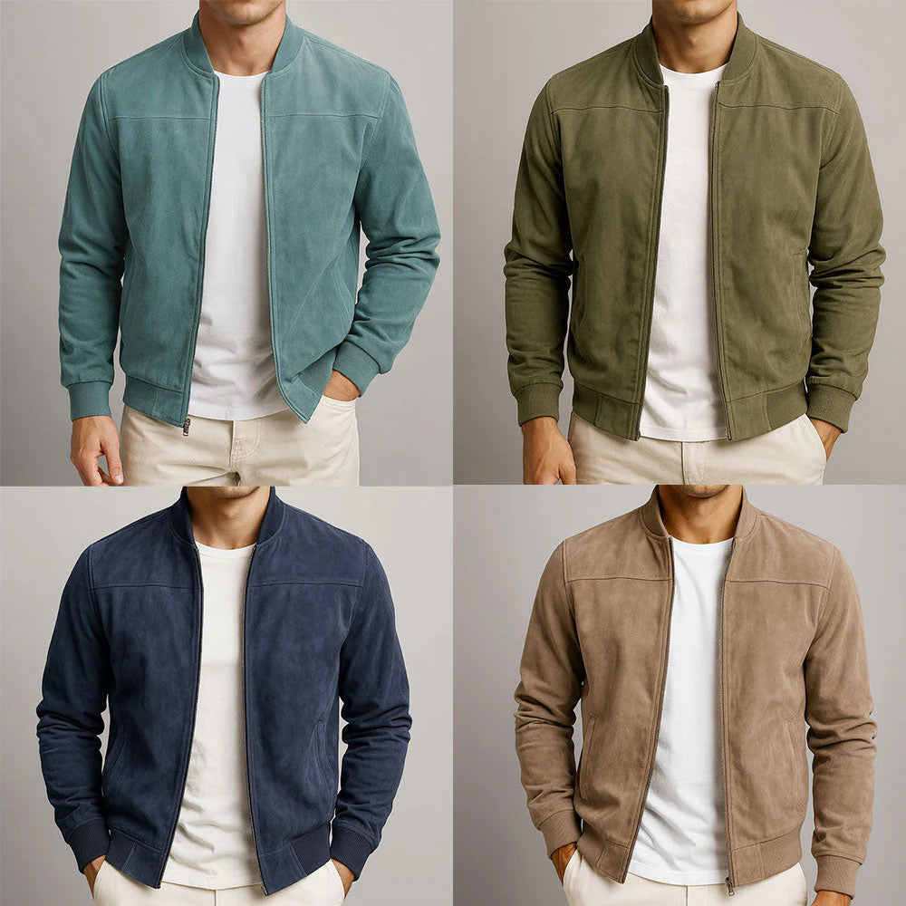 Herren-Wildlederjacke