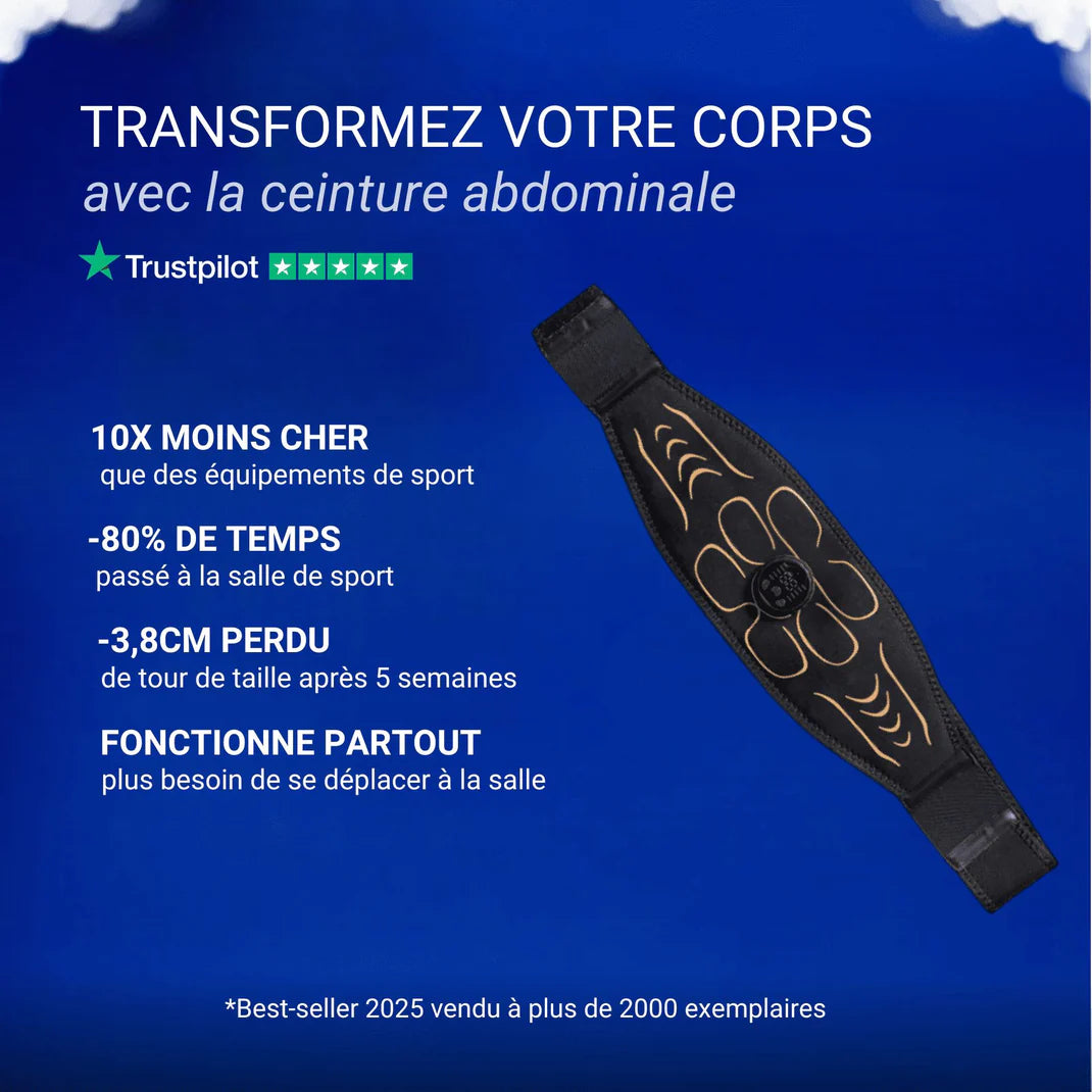 Ceinture Électrostimulation pour Abdominaux