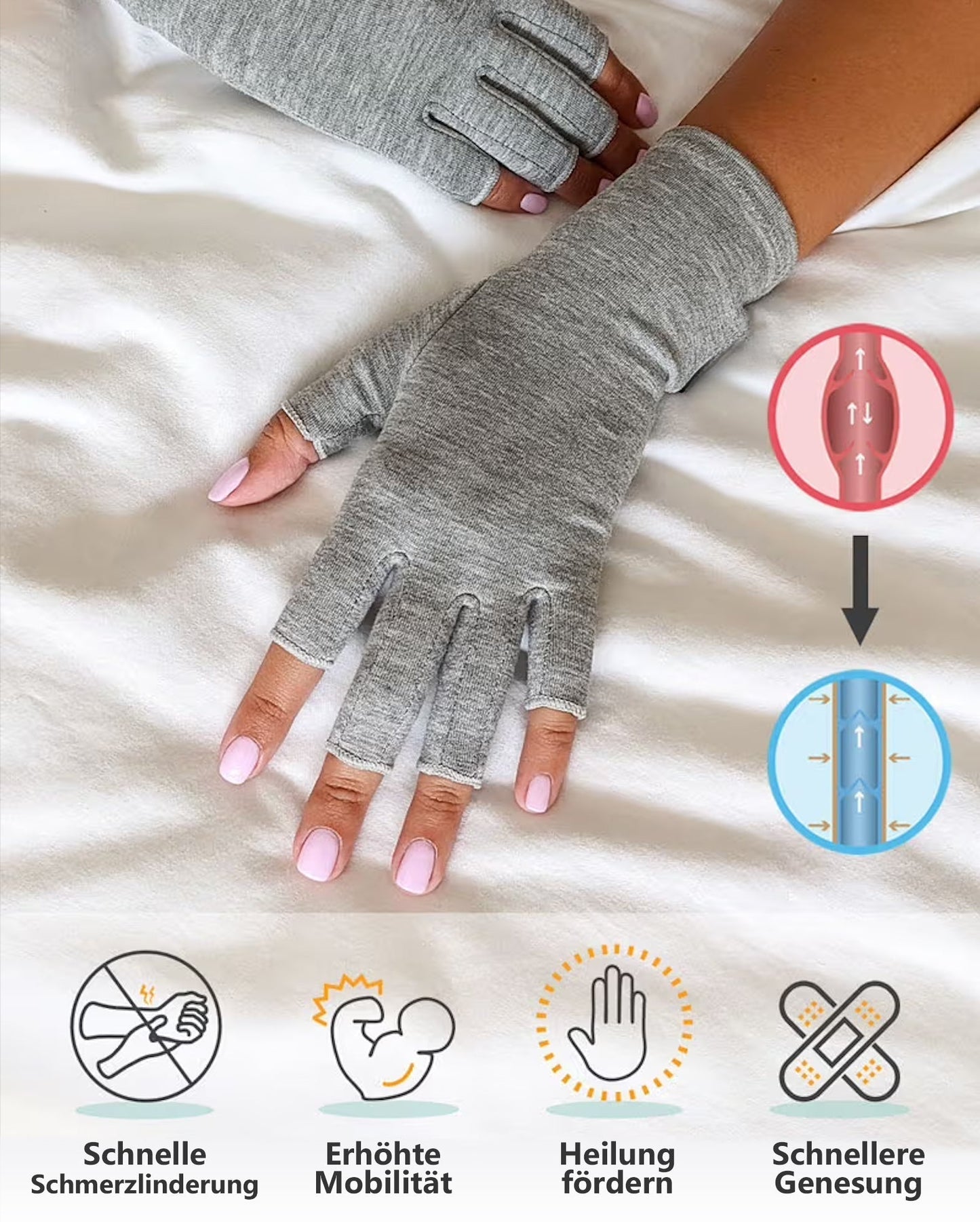 Gants de compression en bambou – Soulagement et confort au quotidien