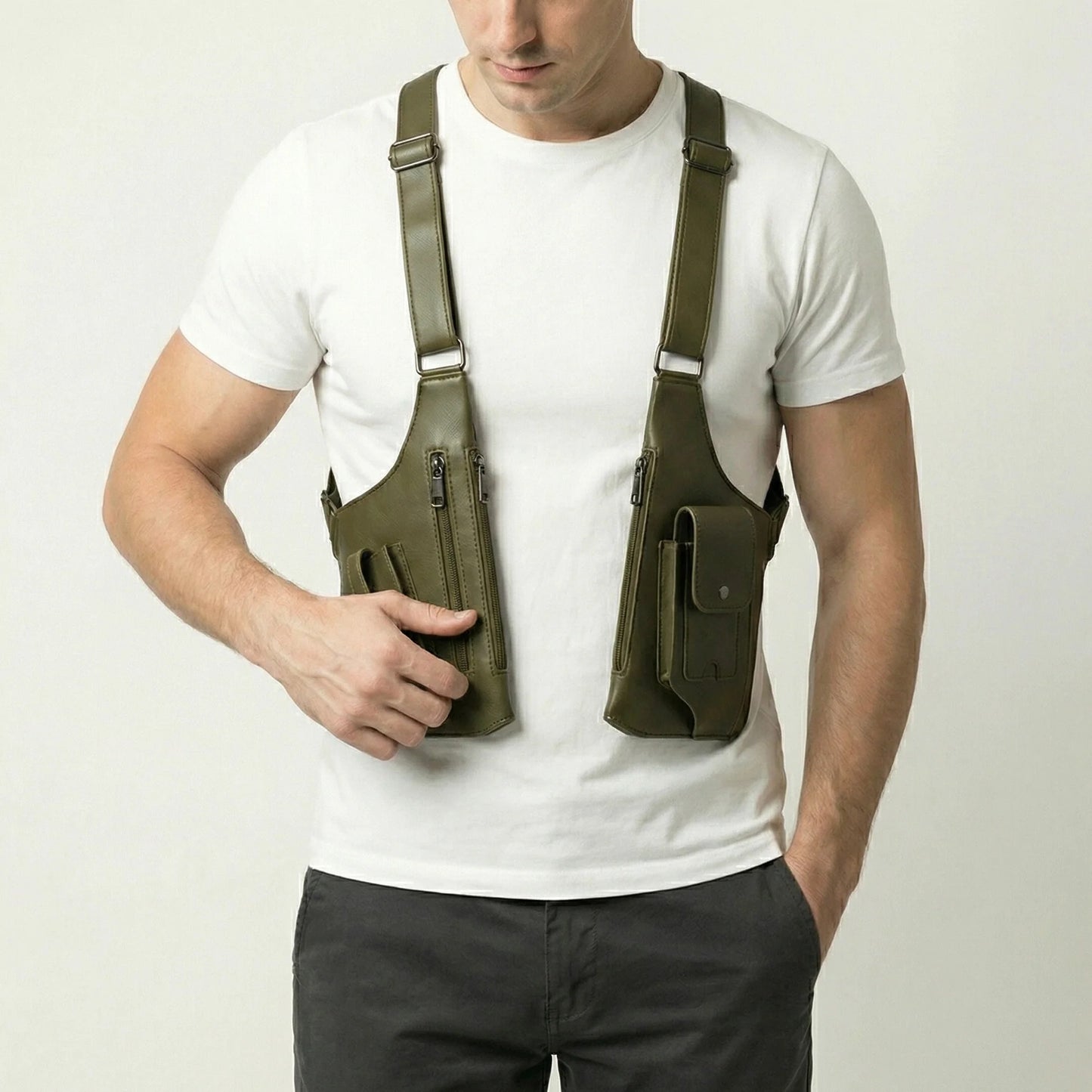 Sac de poitrine discret homme