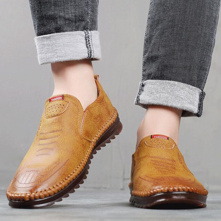 Chaussures homme cuir respirantes antidérapantes
