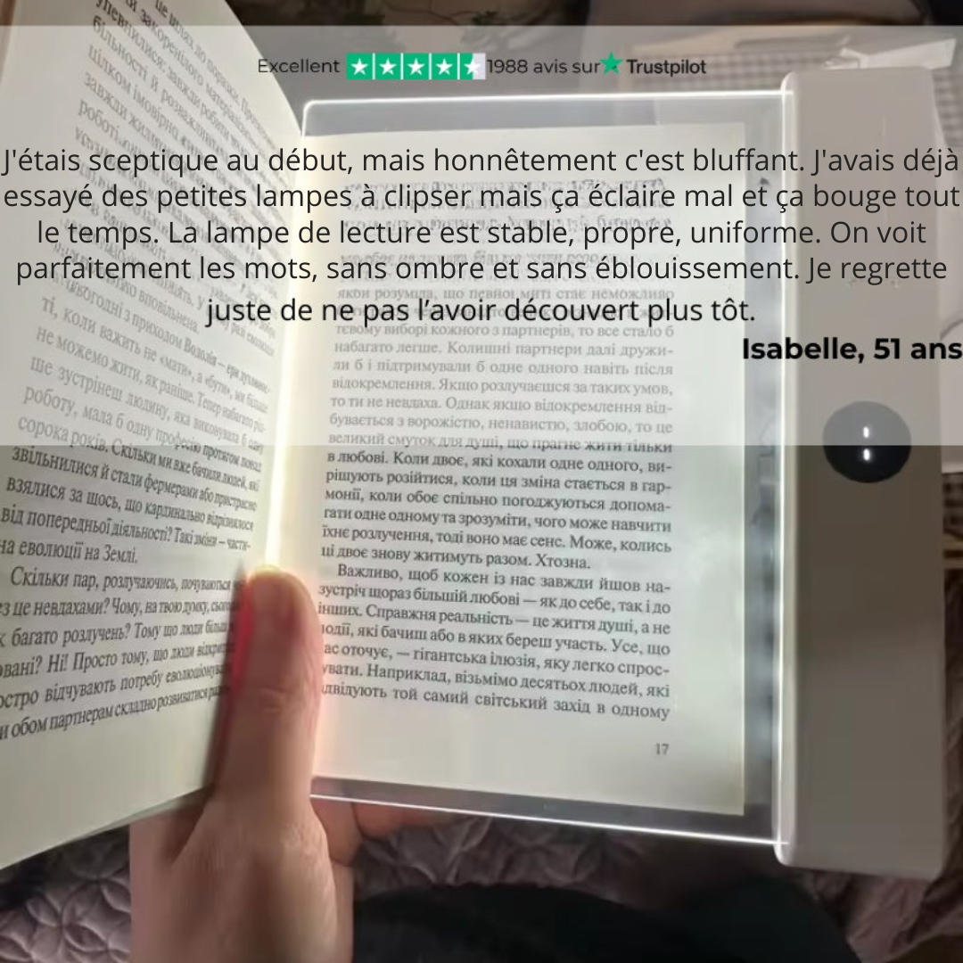 Leselampe mit sanftem Licht