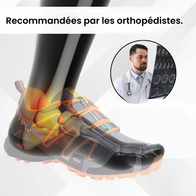 Chaussures de marche à confort orthopédique femme
