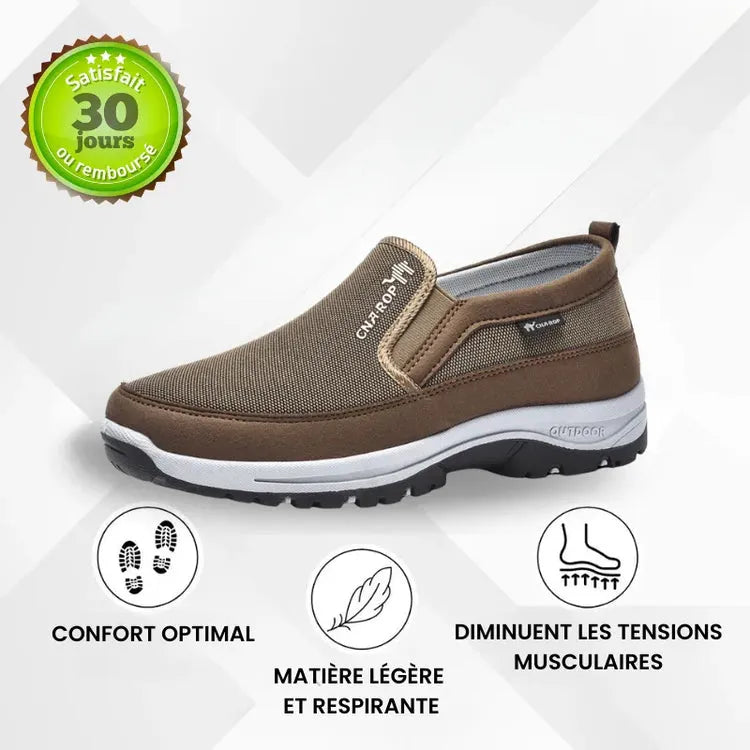 Chaussures de marche homme à confort orthopédique