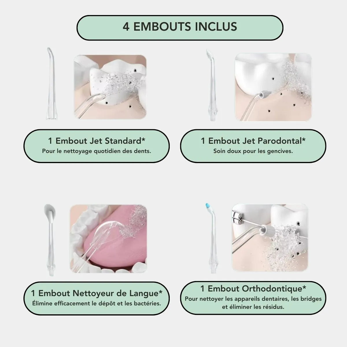 Hydropulseur Dentaire Rechargeable