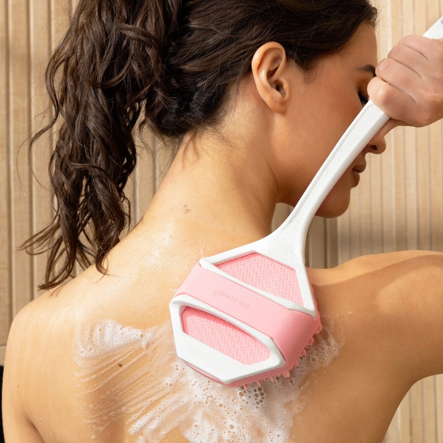 Brosse exfoliante en silicone