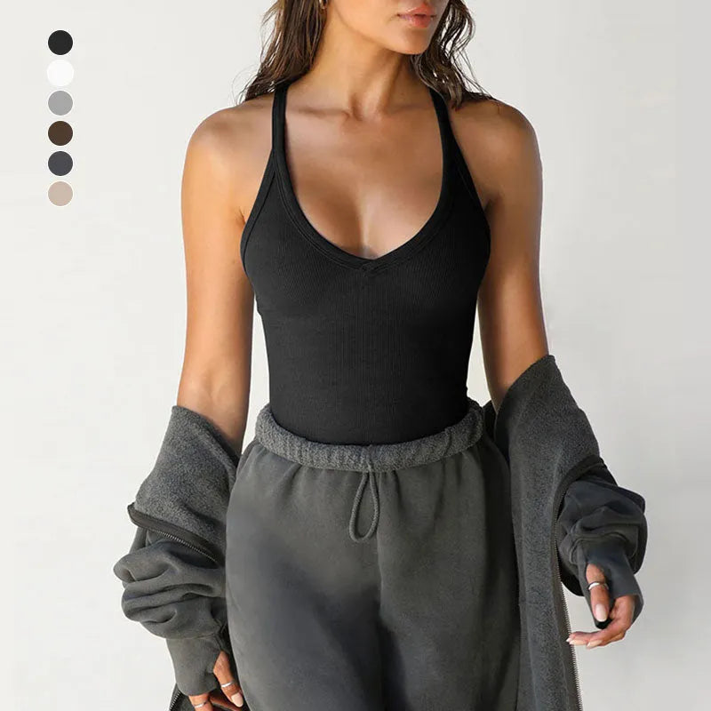 Damen-Rückenfreies Racerback-Tanktop