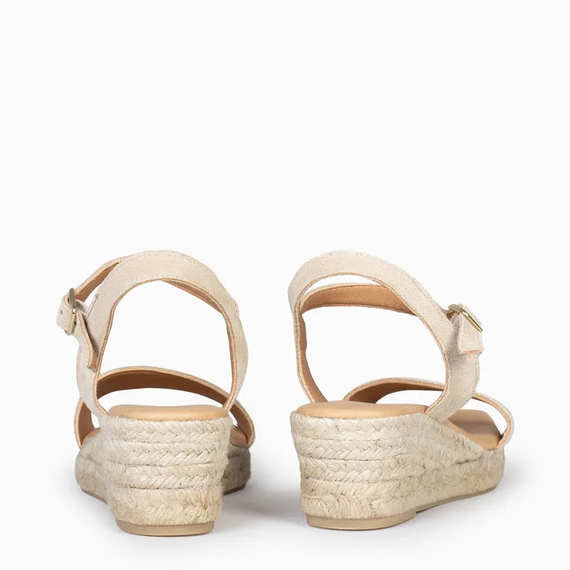 Sandales compensées femme