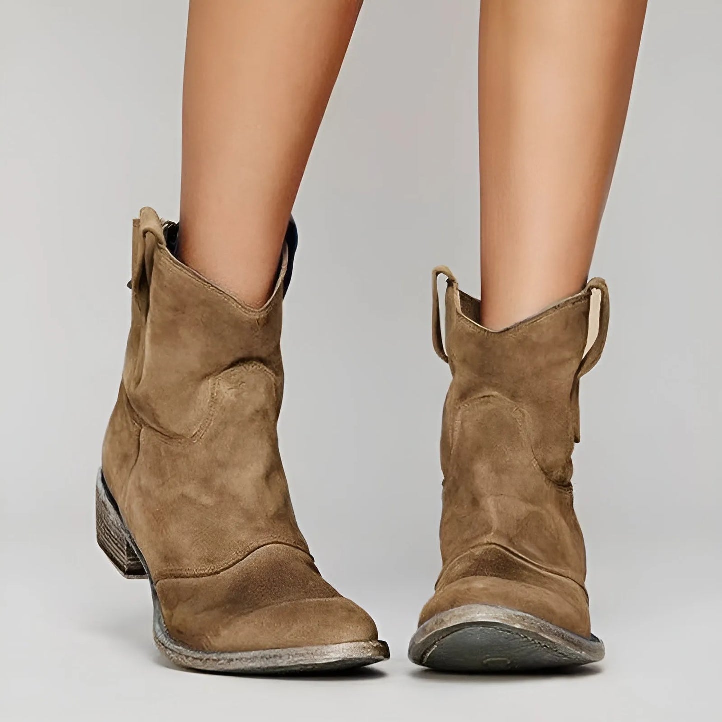Bottines en daim imperméables élégantes et confortables