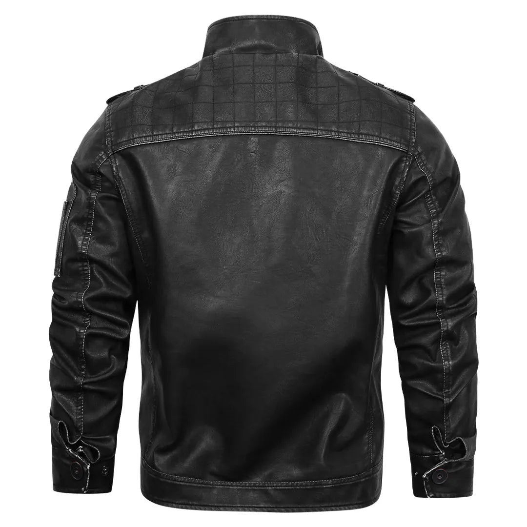 Veste en cuir homme