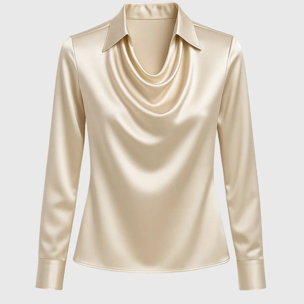 Elegante Satinbluse für Damen