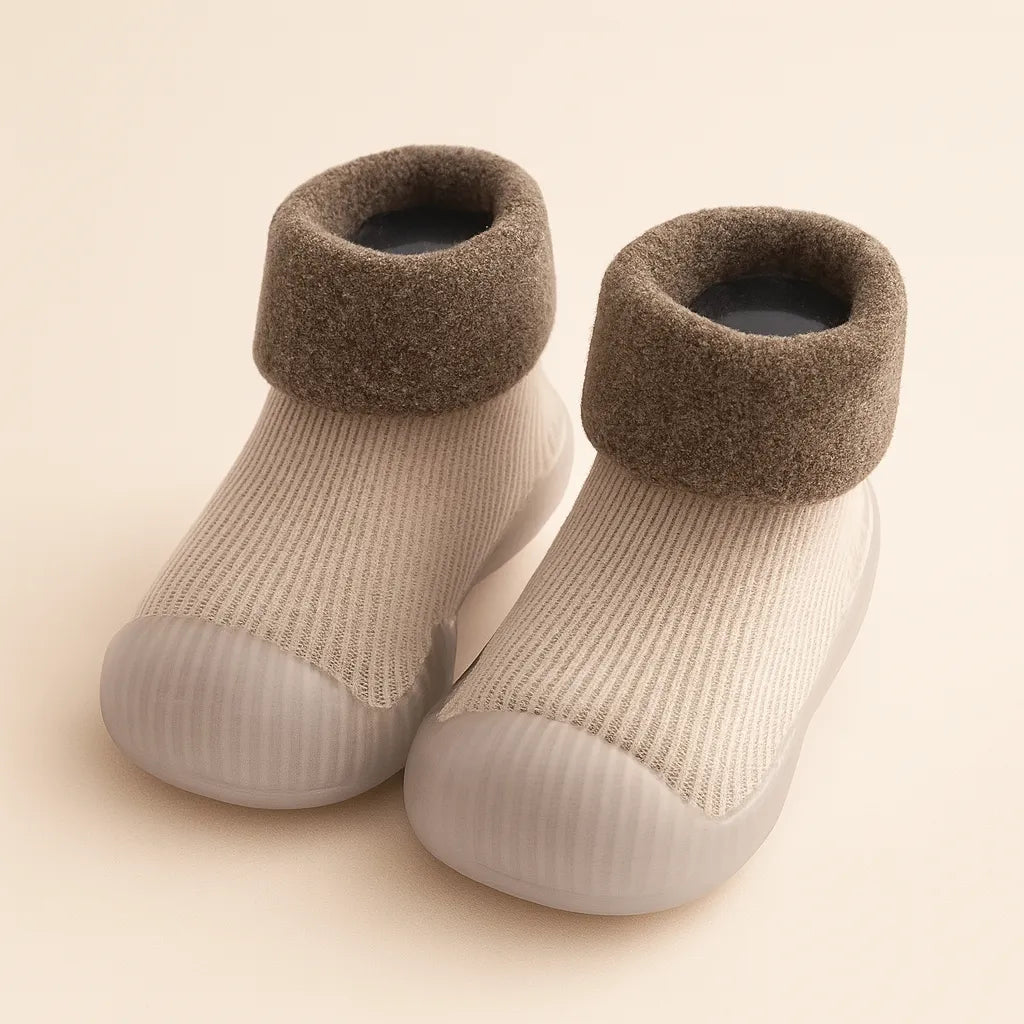 Chaussons bébé en coton épais
